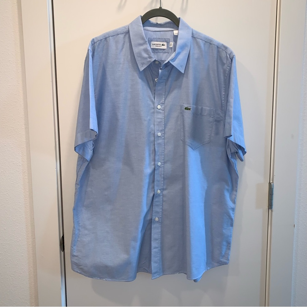 Lacoste Regular Fit 2XL Short Sleeved Button Up